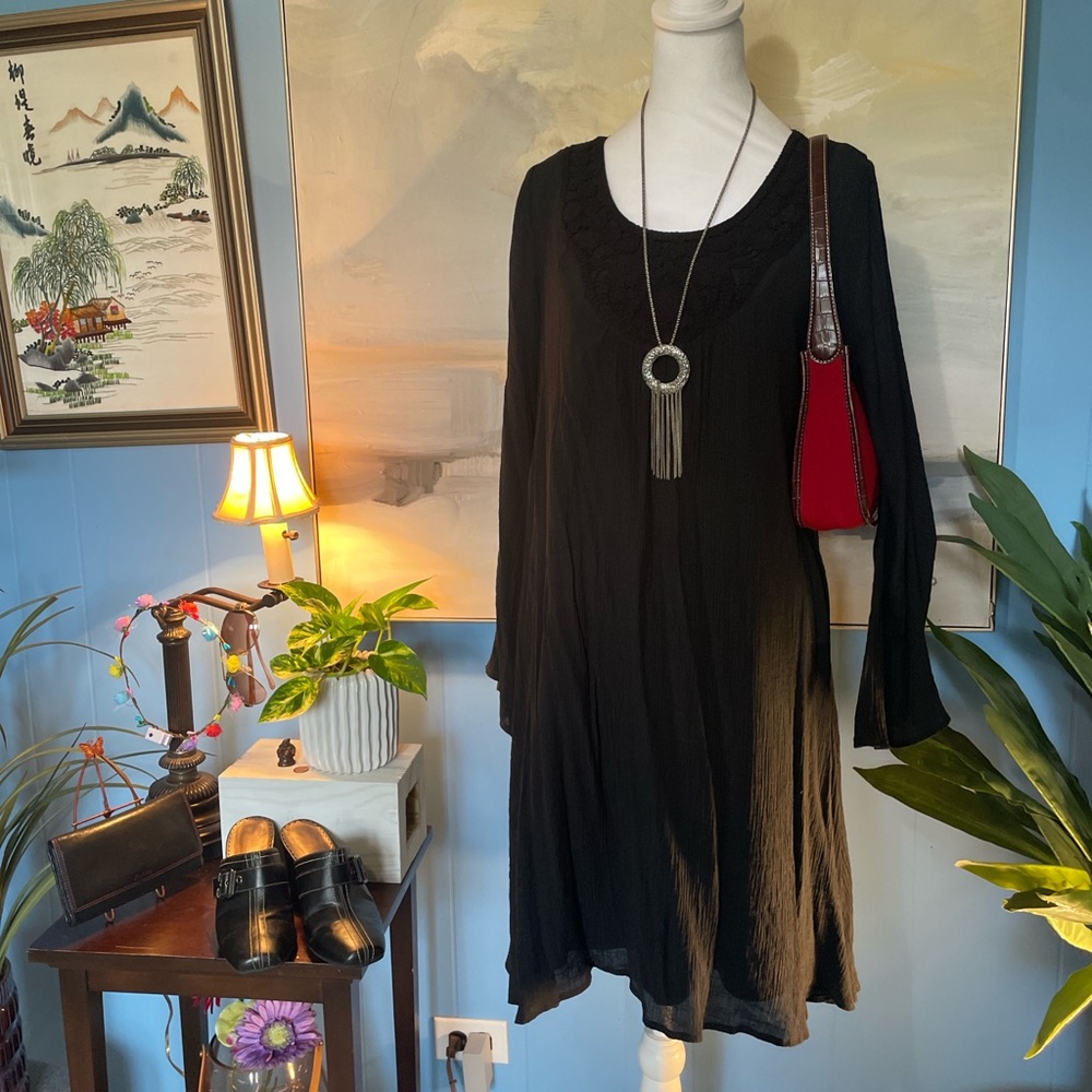 Wrangler Black Midi Dress